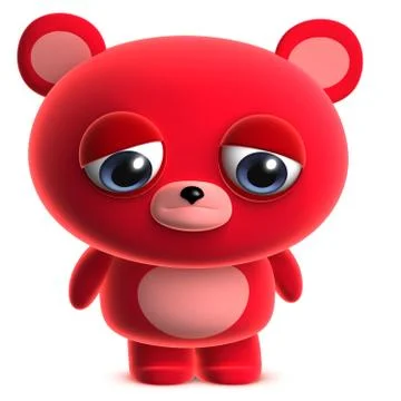 3d bear Иллюстрация