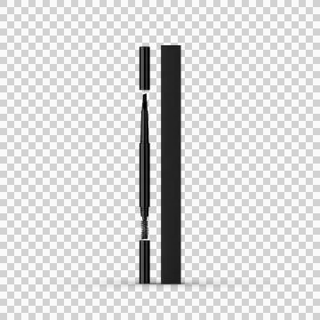3d beard pencil mockup Stock Illustration
