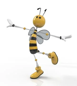 3d bee. Stock Illustration