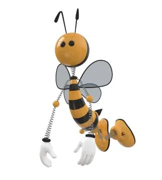 3d bee. Stock Illustration