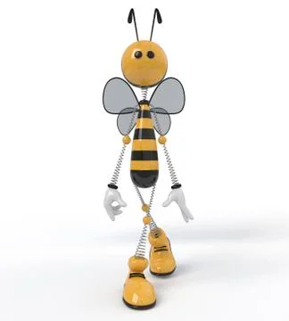3d bee. Stock Illustration