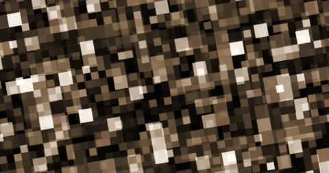 3d beige, brown abstract background. orange squares, metaverse. animation Stock Footage 196835352