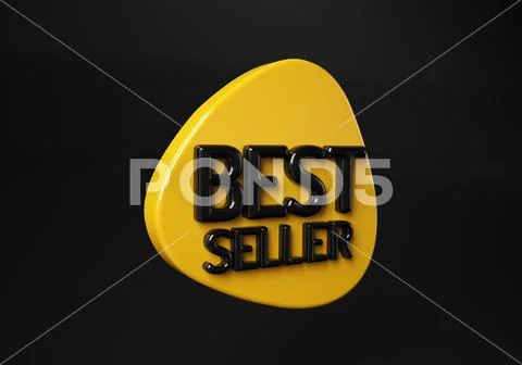 3D Best Seller Badge Logo Design word Best Seller Award Symbol, Emblem,  Icon, ~ Clip Art #170664471