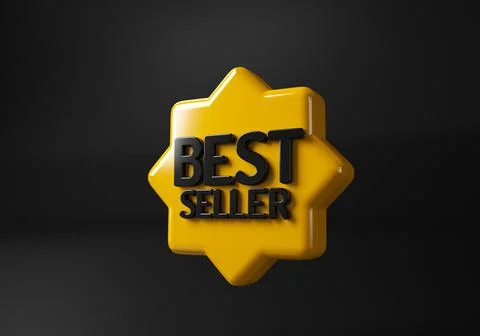 Best seller icon design with laurel, best seller badge logo