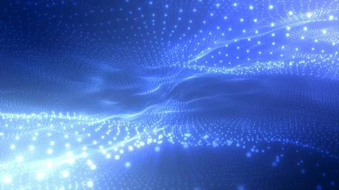 3d bg data flow concept, sci-fi background digital space. Blue high tech Stock Illustration