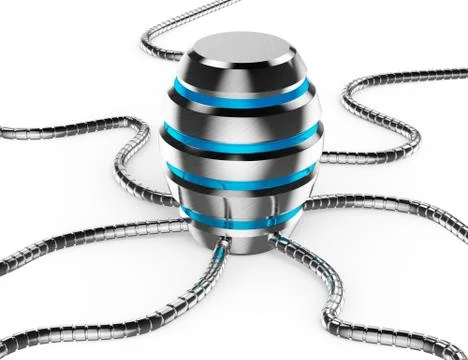 3D Big data concept Stock Illustration