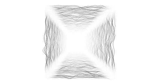 3D Big Data Digital tunnel square white background. Technological and related Stock Illustration