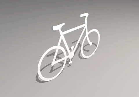 3d bike Stock Illustration