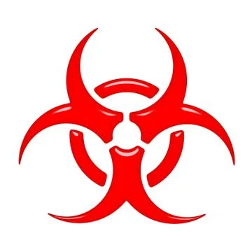 3D Biohazard Symbol Stock Illustration