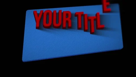 3d Birthday Titles Stock After Effects