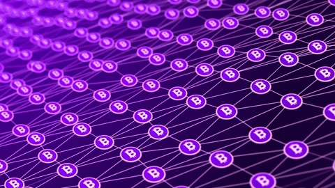 3D Bitcoin Cryptocurrency on Computer Motherboard Stock Footage 296044457