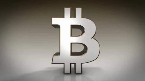 3D Bitcoin Logo with Dynamic Zoom Stock Footage 87574900