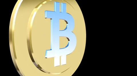 3D Bitcoin Transition Wipe Video stock 35577036