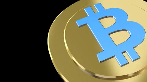 3D Bitcoin Transition Wipe Stock Footage 35577863