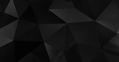 3d black abstract geometric polygon surface motion background loop 4k Stock Footage