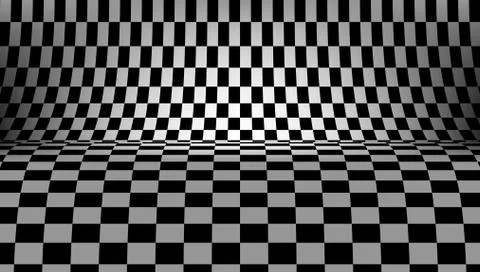 3D Black And White Checkered Texture Background Illustrazione stock