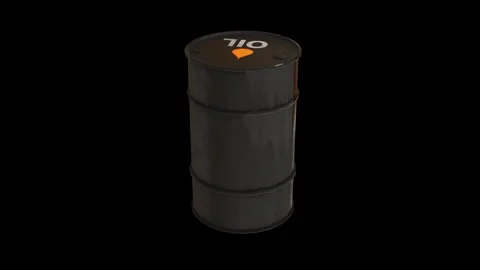 3d black barrel Stock Footage 329183226