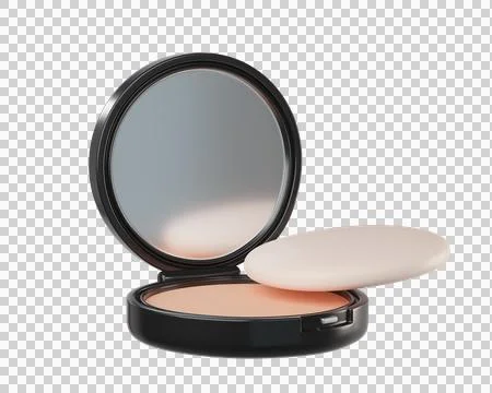 3D Black Compact Powder Stock Illustration