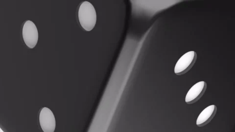 3D Black Dices, Transitions Animation. 3 Items. 4K. Alpha Channel. Stock Footage 258765338