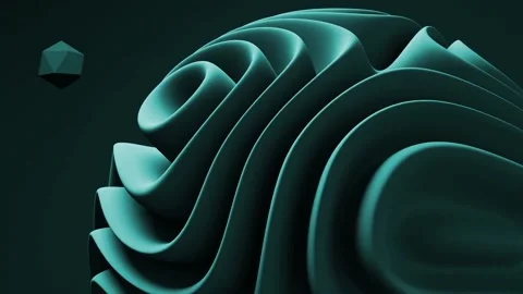 3D Black Geometric Abstract Background animated cool loop Video stock 231225858
