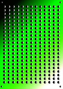 3D black hexagonal ventilation grille on green gradient, abstract futuristi.. Stock Illustration