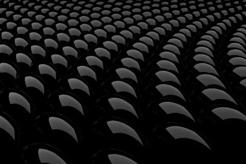 3d black hiny sphere abstract pattern Stock Illustration