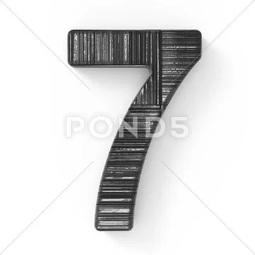 3d black number 7 ~ Clip Art ~ Download Now #68831111