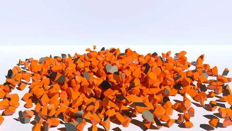 3d black rock exploder mock up scene Stock Footage 149517533