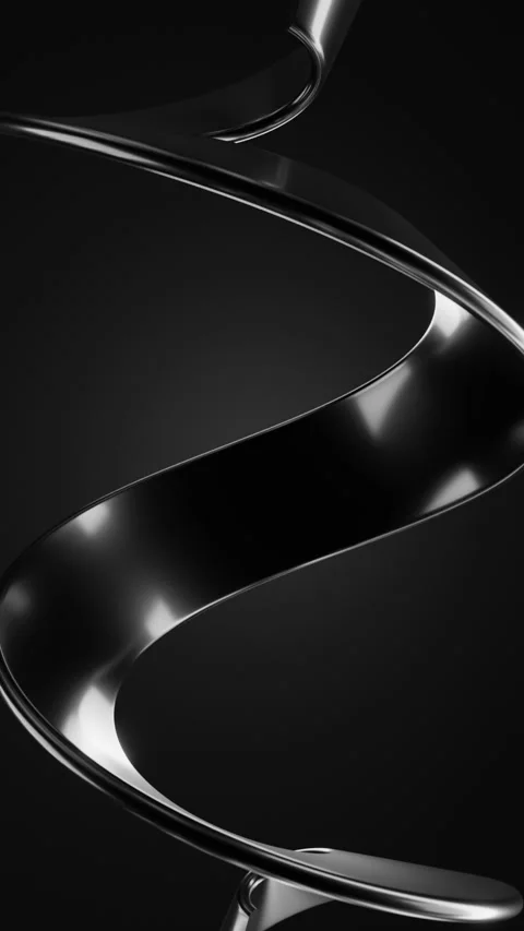 3d black spiral background Stock-Footage 303340417