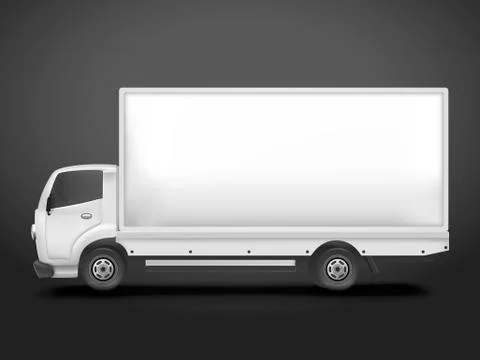 3d blank mobile billboard template Stock Illustration