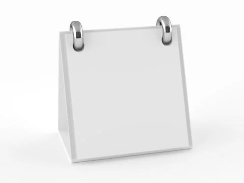 3D Blank Notepad Stock Illustration