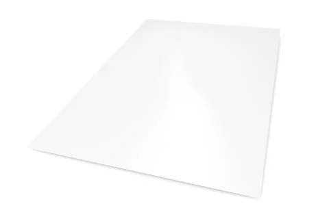 3D Blank Page - Isolated Stock Illustration