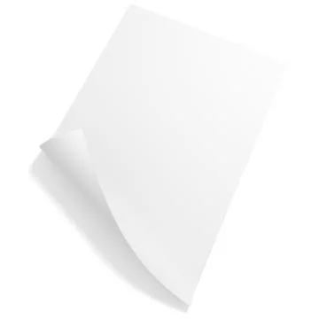 3d blank paper sheet イラスト素材