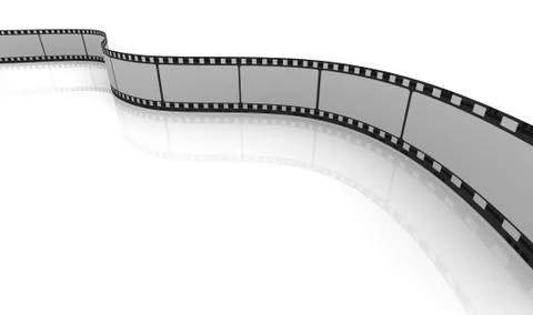 3d blank reel Stock Illustration