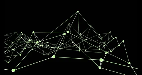 3D Blockchain Digital data,background technology,concept network connections Stock Footage 128628102