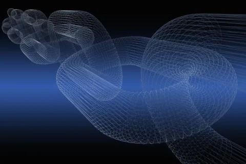 3D Blockchain Digital data,background technology,concept network connections 스톡 일러스트