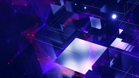3D blocks background, cyberysecurity, big data concept. Stock Illustration