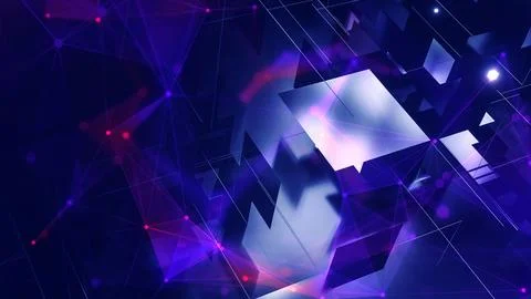 3D blocks background, cyberysecurity, big data concept. Stock Illustration