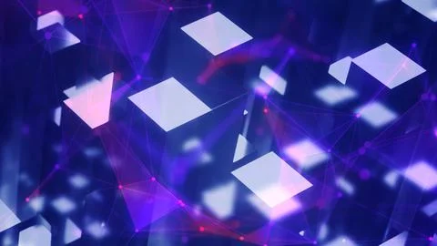 3D blocks background, cyberysecurity, big data concept. Stock Illustration