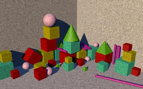 3d blocks Stock Illustration