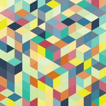 3d blocks structure background. Vector illustration. 3d Blocks Structure B... 写真素材