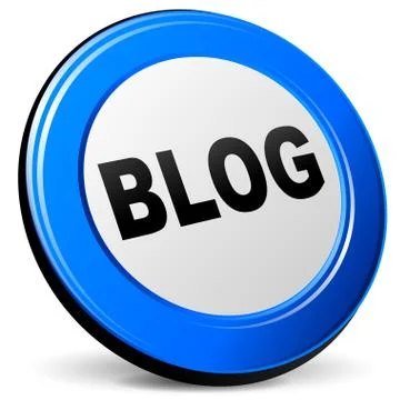 3d blog icon Stock Illustration