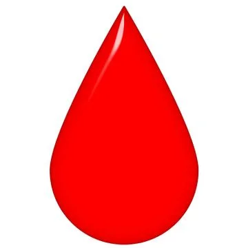 3D Blood Drop Stock Illustration