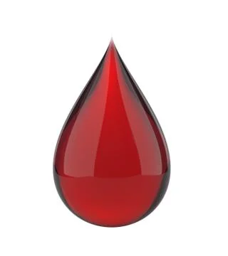 3d blood drop Stock Illustration