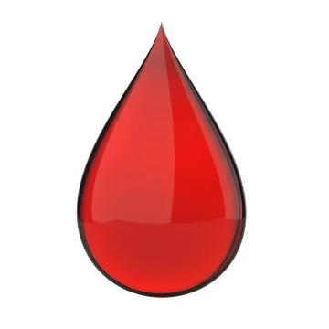 3d blood drop Stock Illustration