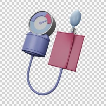 3D Blood Pressure Stock Illustration