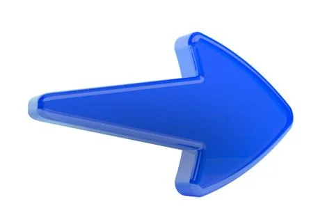 3d blue arrow Stock Illustration