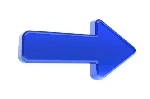 3d blue arrow Stock Illustration