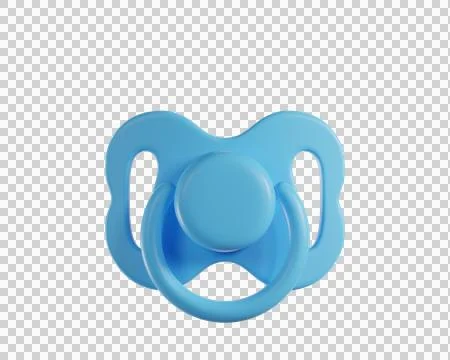 3d Blue Baby Pacifier Stock Illustration