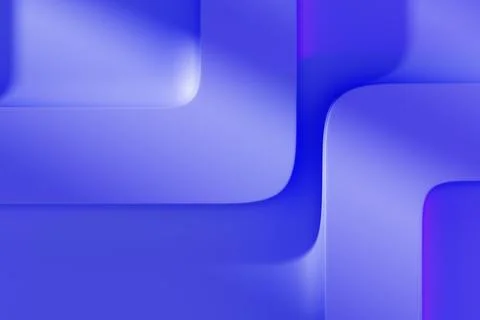 3d blue background with abstract square line pattern on wall. Relief gradient Illustrazione stock